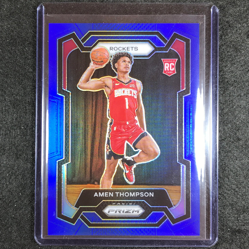 2023-24 Prizm Amen Thompson Rookie Base Blue 16/199 No 150