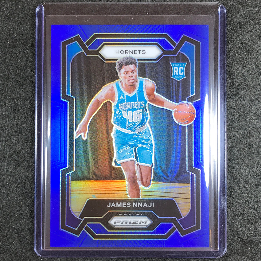 2023-24 Prizm James Nnaji Rookie Base Blue 169/199 No 159