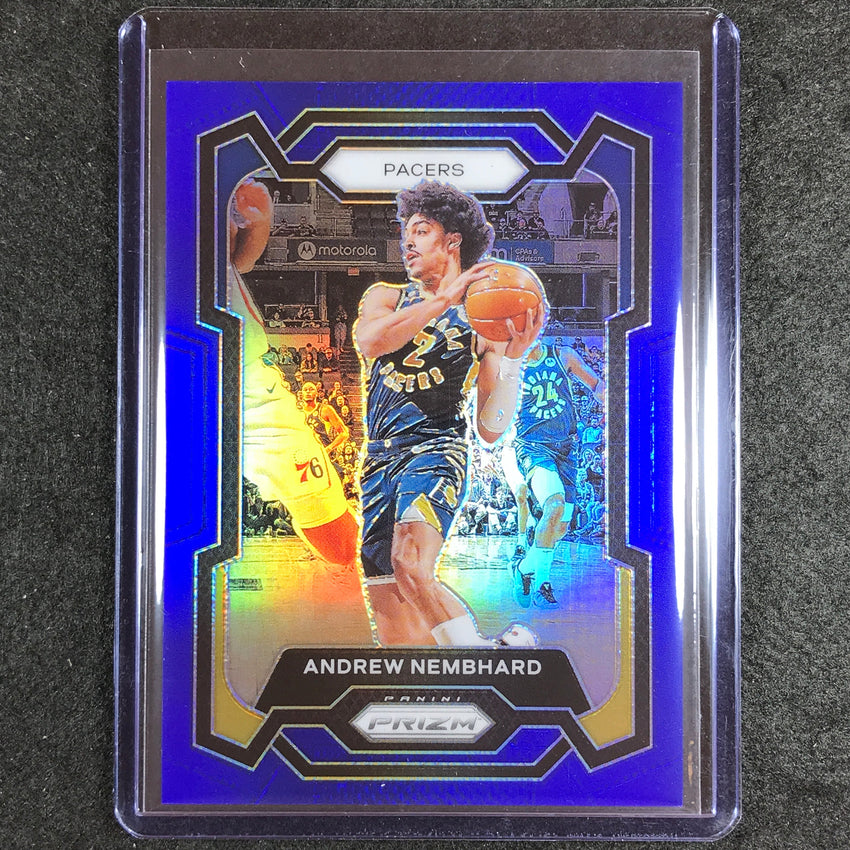 2023-24 Prizm Andrew Nembhard Base Blue 43/199 #211