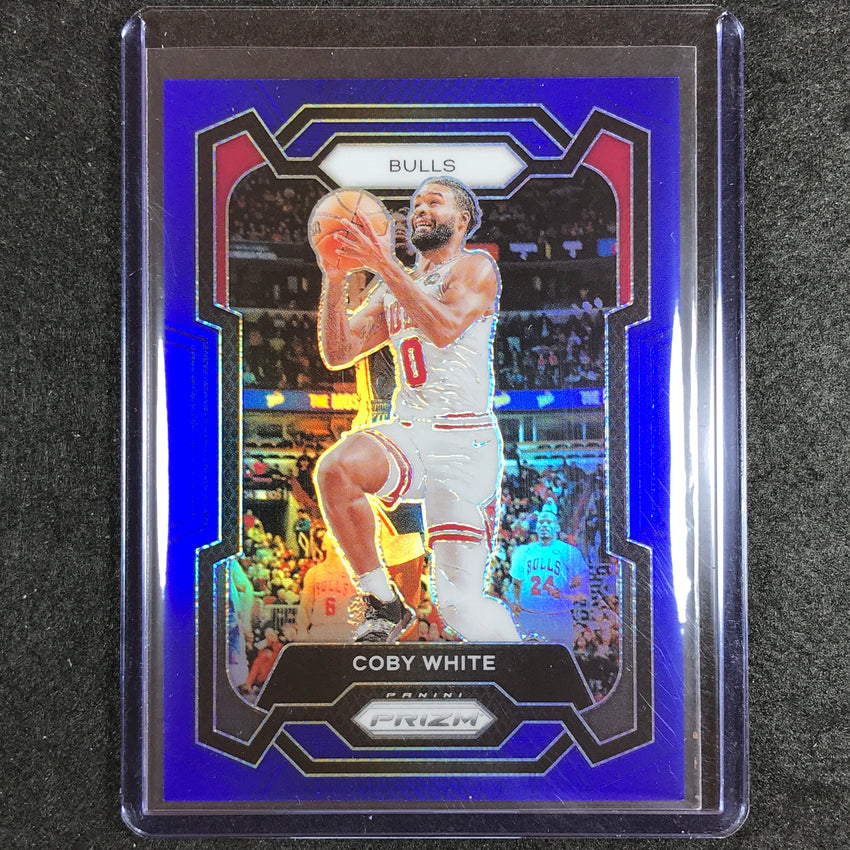 2023-24 Prizm Coby White Base Blue 124/199 No 239