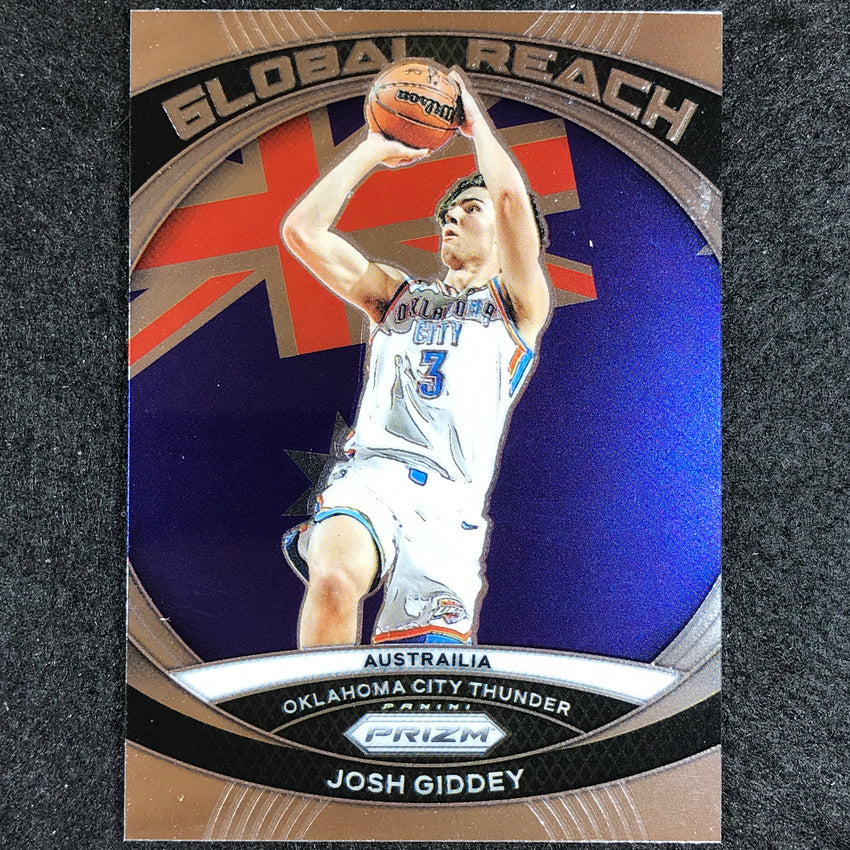 2023-24 Prizm Josh Giddey Global Reach Base No 10