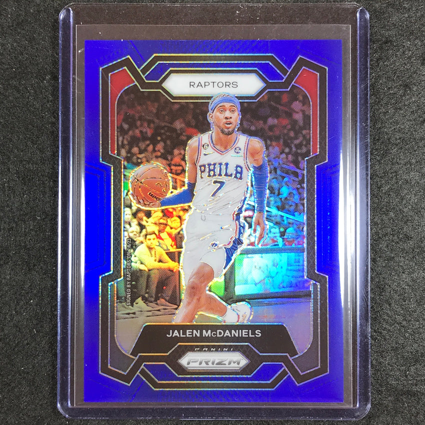2023-24 Prizm Jalen Mcdaniels Base Blue 23/199 #291