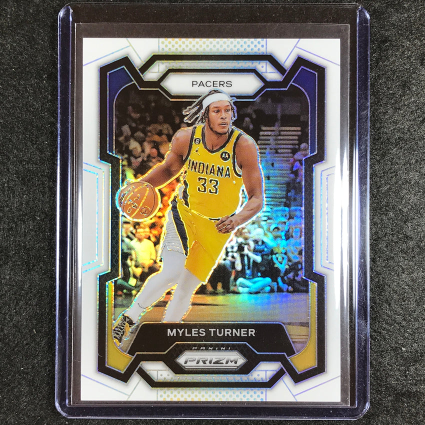 2023-24 Prizm Myles Turner Base White 113/175 No 34