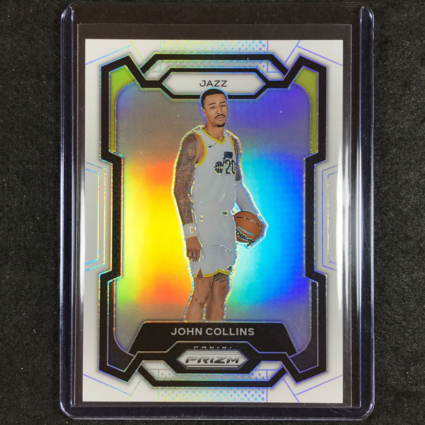 2023-24 Prizm John Collins Base White 95/175 #54