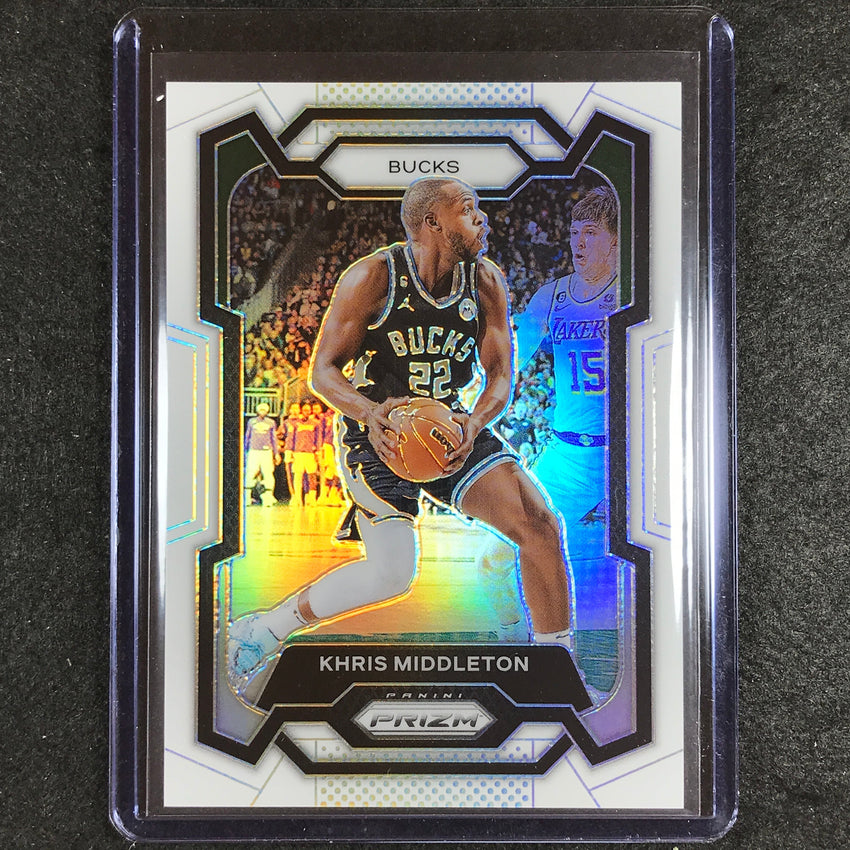 2023-24 Prizm Khris Middleton Base White 147/175 #60
