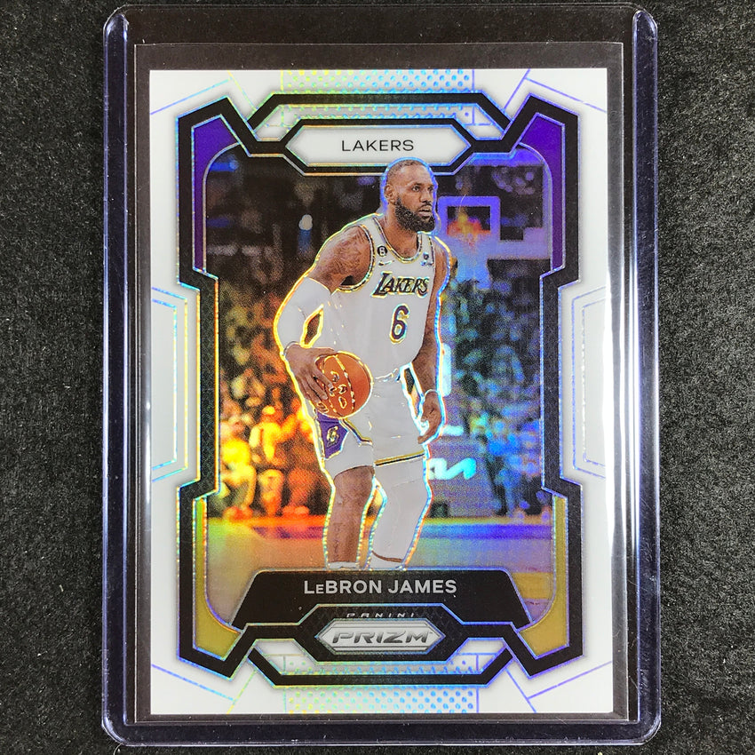 2023-24 Prizm Lebron James Base White 40/175 No 63