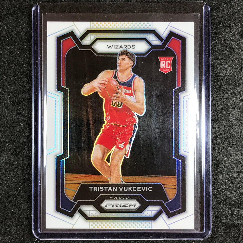 2023-24 Prizm Tristan Vukcevic Rookie Base White 108/175 No 126