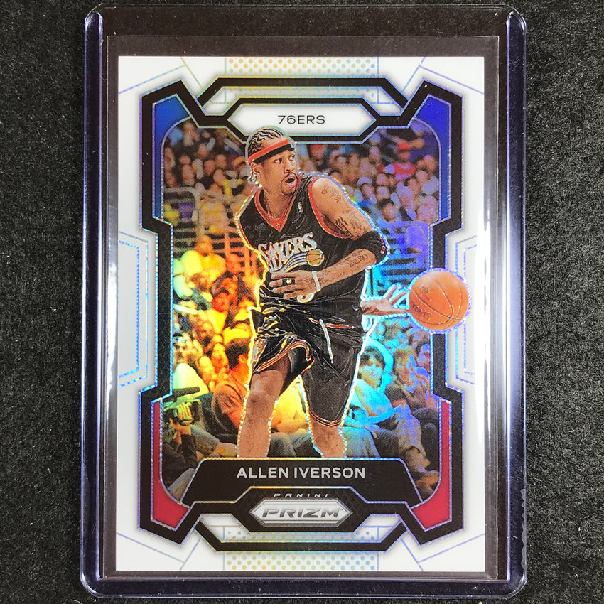 2023-24 Prizm Allen Iverson Base White 12/175 No 184