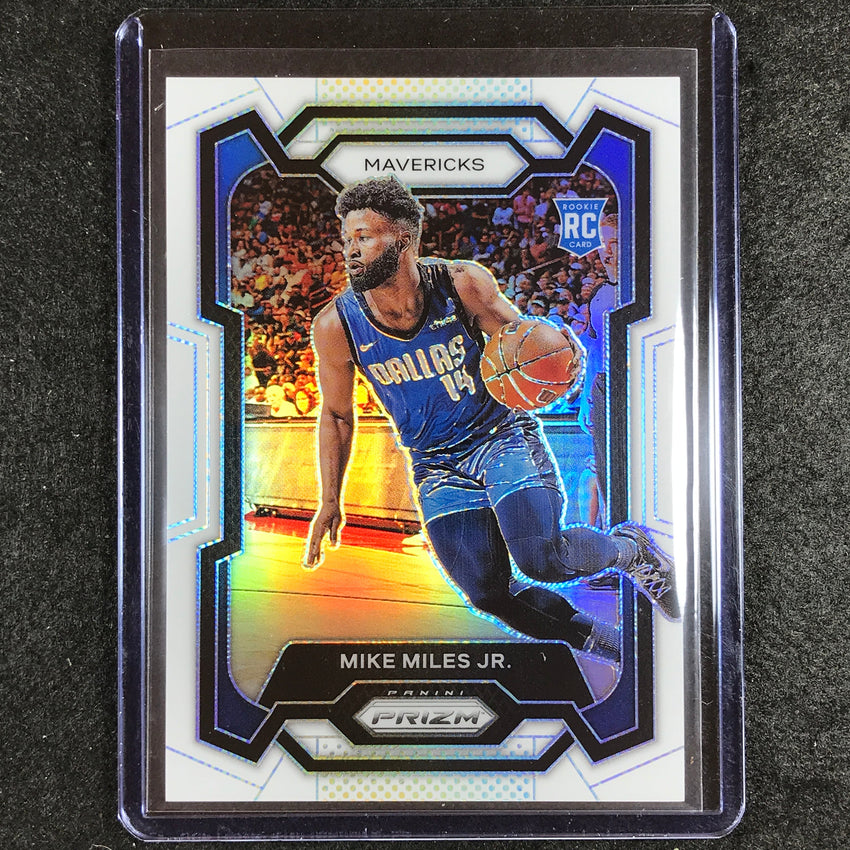 2023-24 Prizm Mike Miles Jr. Rookie Base White 61/175 #295