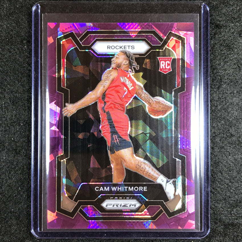 2023-24 Prizm Cam Whitmore Rookie Base Purple Ice 50/149 No 129