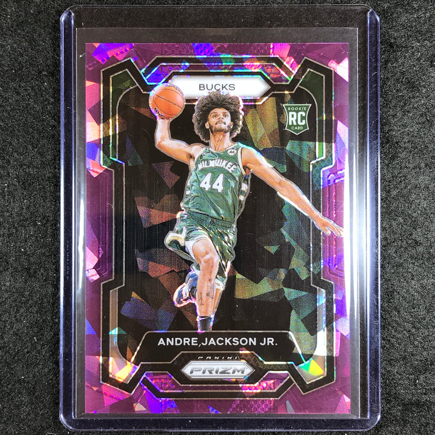 2023-24 Prizm Andre Jackson Jr. Rookie Base Purple Ice 30/149 No 131