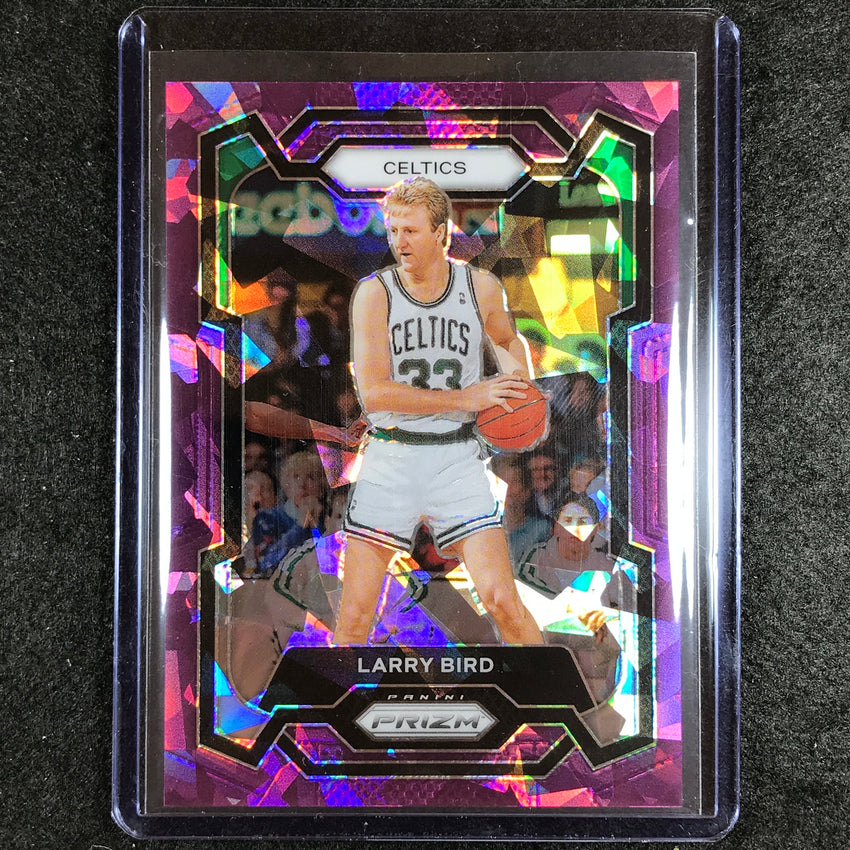2023-24 Prizm Larry Bird Base Purple Ice 62/149 No 189