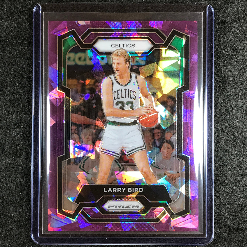 2023-24 Prizm Larry Bird Base Purple Ice 97/149 No 189