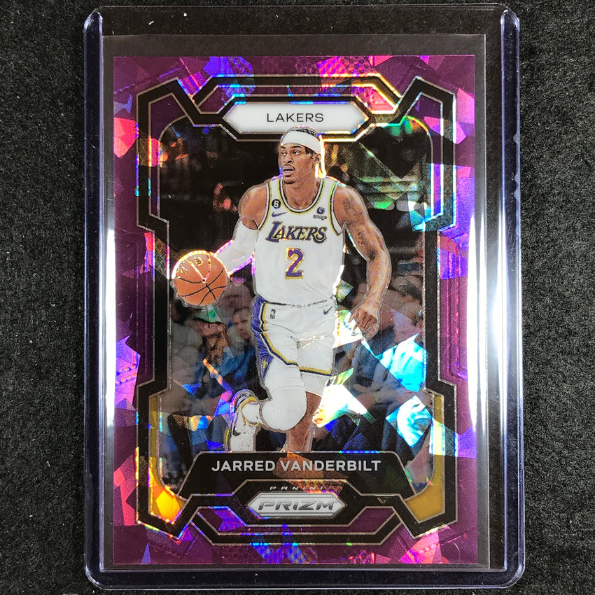 2023-24 Prizm Jarred Vanderbilt Base Purple Ice 101/149 #202