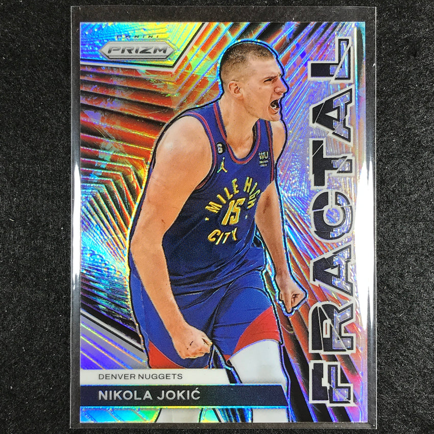 2023-24 Prizm Nikola Jokic Fractal Silver Prizm No 7