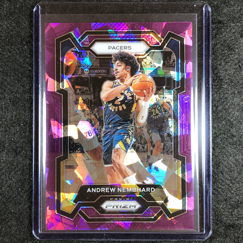 2023-24 Prizm Andrew Nembhard Base Purple Ice 122/149 #211