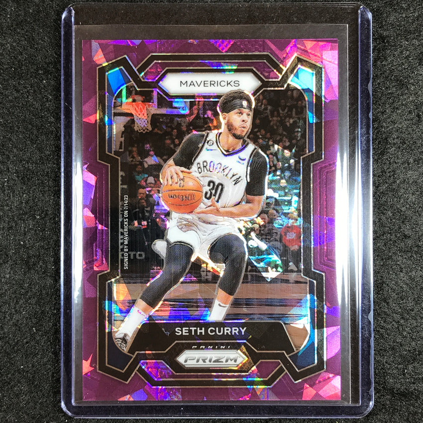 2023-24 Prizm Seth Curry Base Purple Ice 115/149 #219