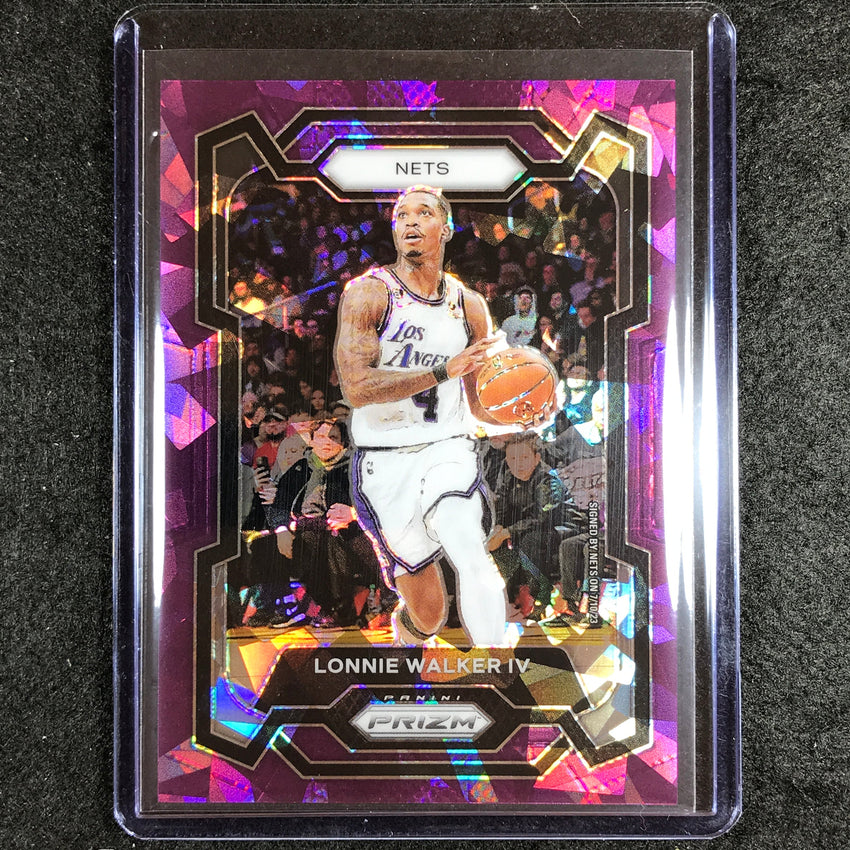 2023-24 Prizm Lonnie Walker Iv Base Purple Ice 27/149 #231