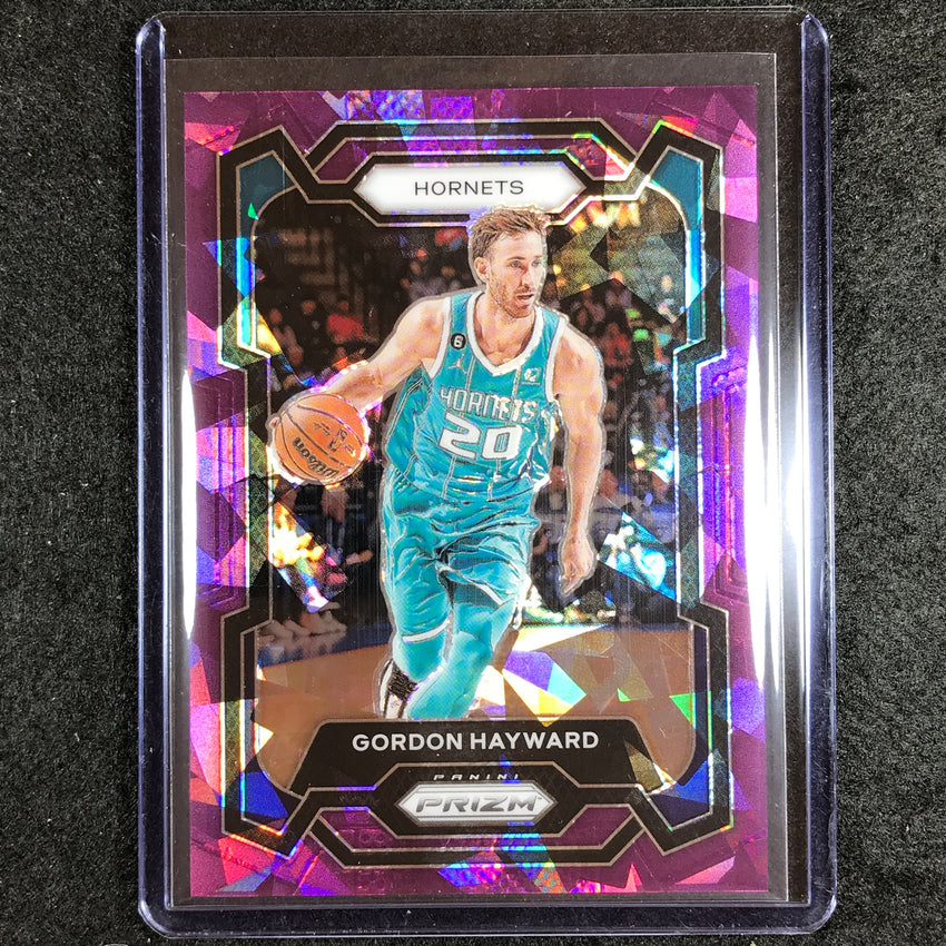 2023-24 Prizm Gordon Hayward Base Purple Ice 48/149 #251