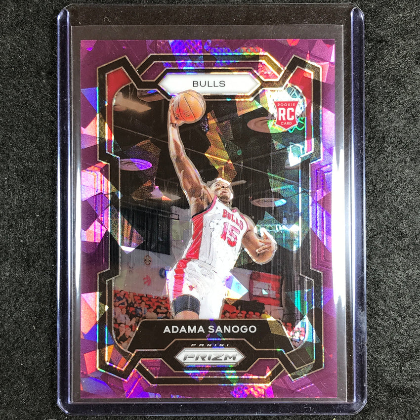 2023-24 Prizm Adama Sanogo Rookie Base Purple Ice 68/149 #286