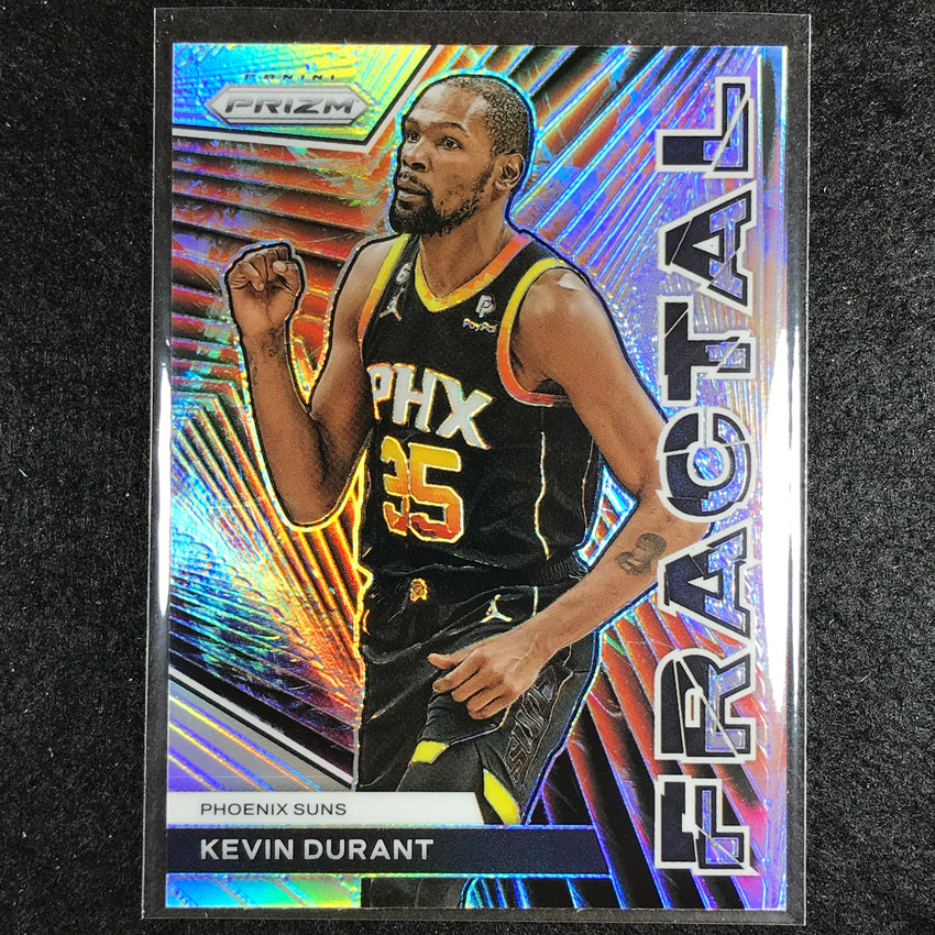 2023-24 Prizm Kevin Durant Fractal Silver Prizm No 9