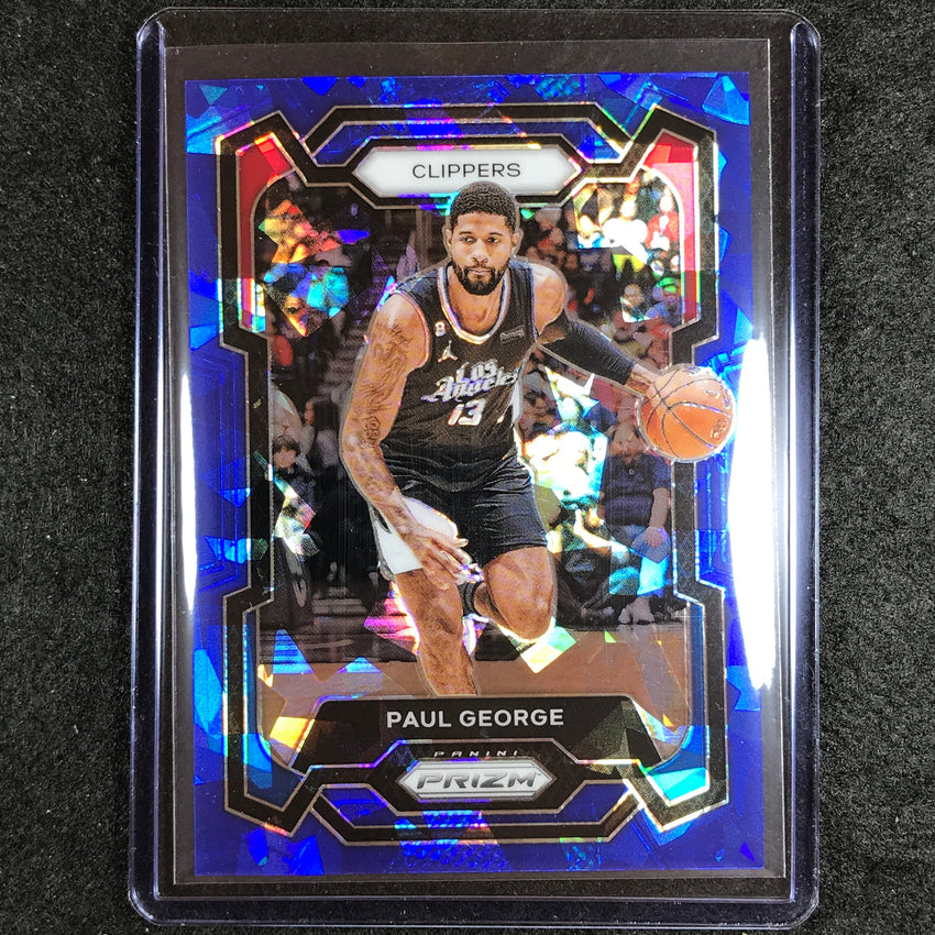 2023-24 Prizm Paul George Base Blue Ice 78/125 No 101