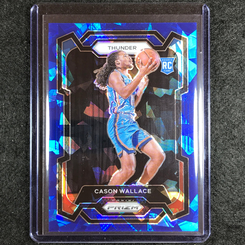 2023-24 Prizm Cason Wallace Rookie Base Blue Ice 81/125 No 139