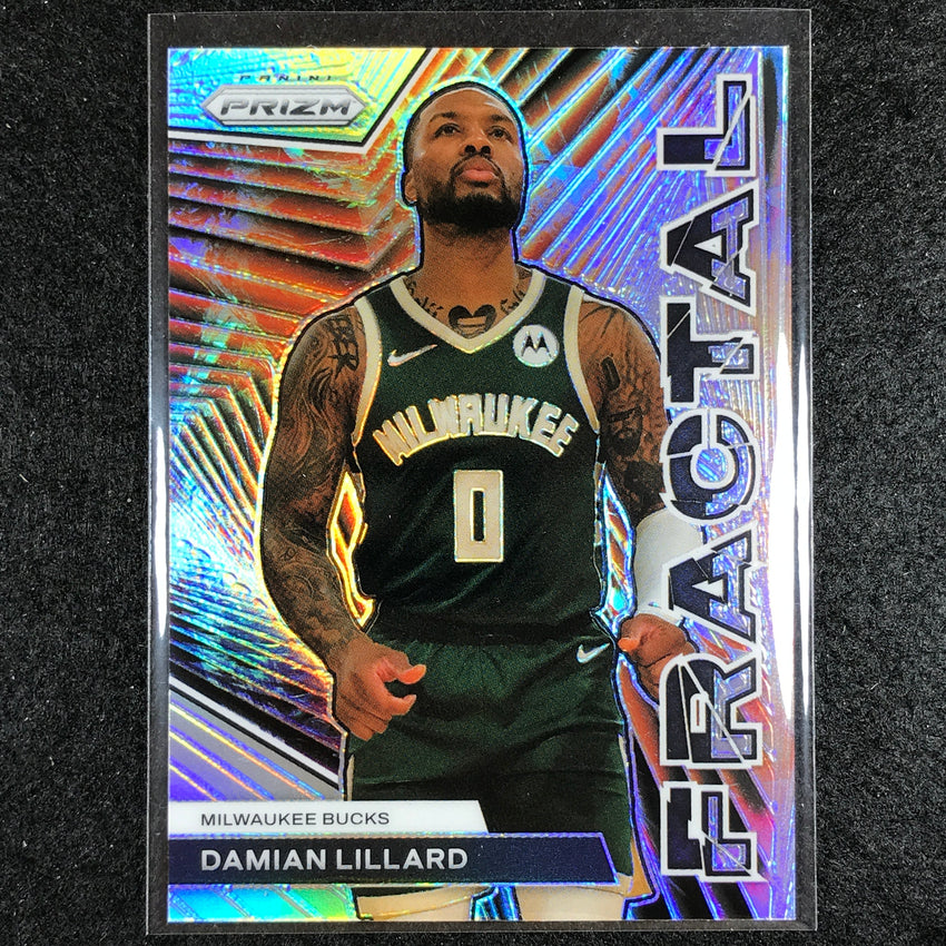 2023-24 Prizm DAMIAN LILLARD Fractal Silver Prizm #10