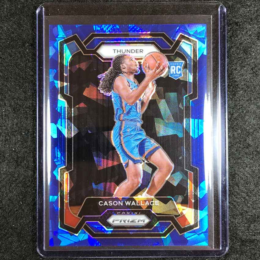 2023-24 Prizm Cason Wallace Rookie Base Blue Ice 109/125 No 139
