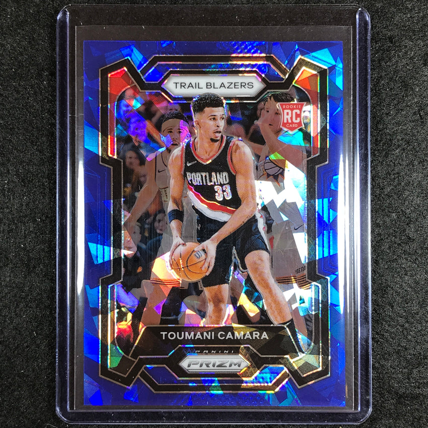 2023-24 Prizm Toumani Camara Rookie Base Blue Ice 10/125 No 164