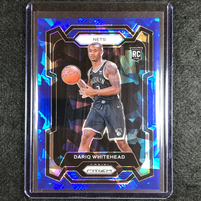 2023-24 Prizm Dariq Whitehead Rookie Base Blue Ice 19/125 No 175