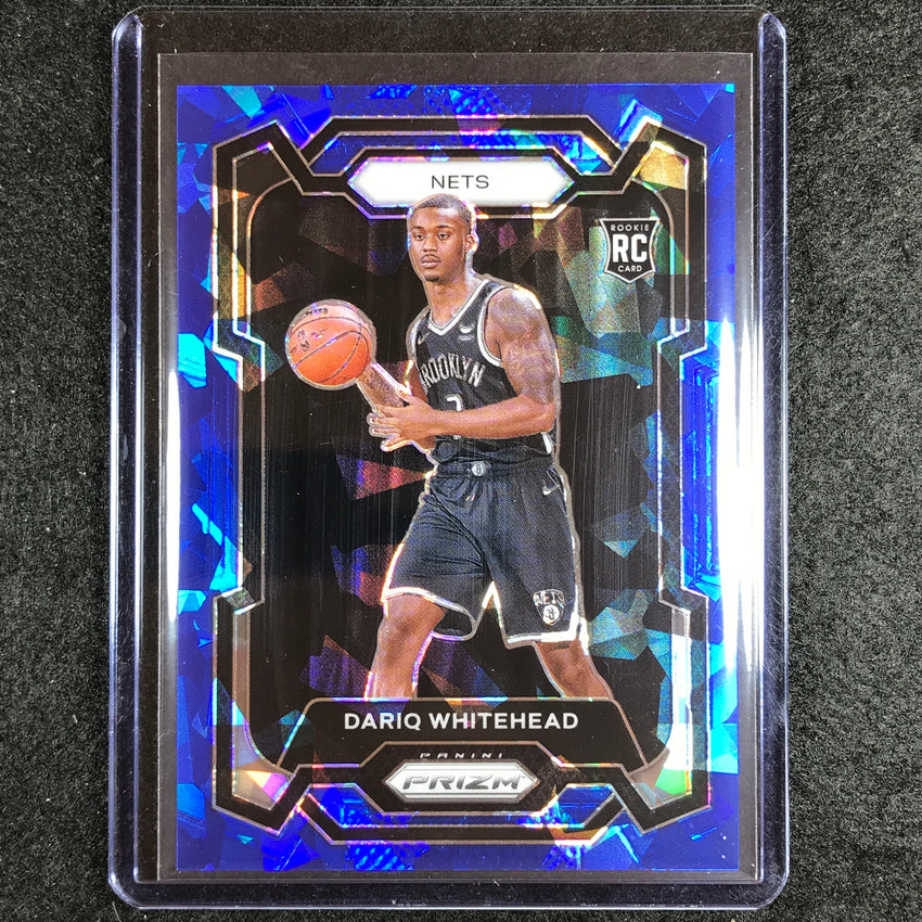 2023-24 Prizm Dariq Whitehead Rookie Base Blue Ice 122/125 No 175