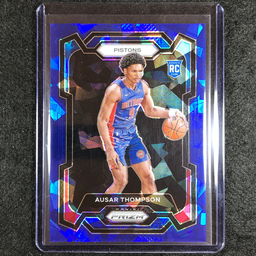 2023-24 Prizm Ausar Thompson Rookie Base Blue Ice 100/125 No 178