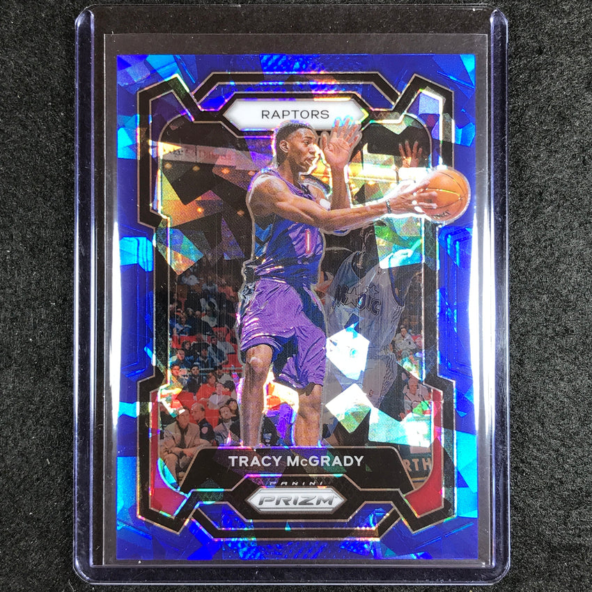 2023-24 Prizm Tracy Mcgrady Base Blue Ice 50/125 #196