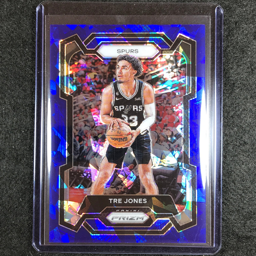 2023-24 Prizm Tre Jones Base Blue Ice 113/125 #232