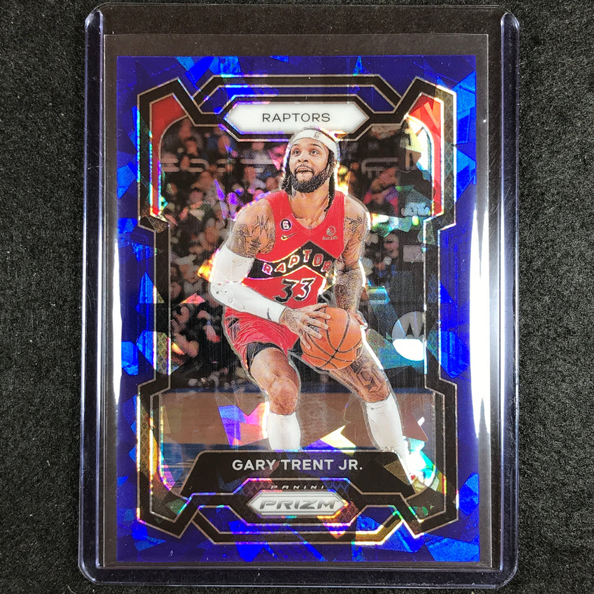 2023-24 Prizm Gary Trent Jr. Base Blue Ice 60/125 #243
