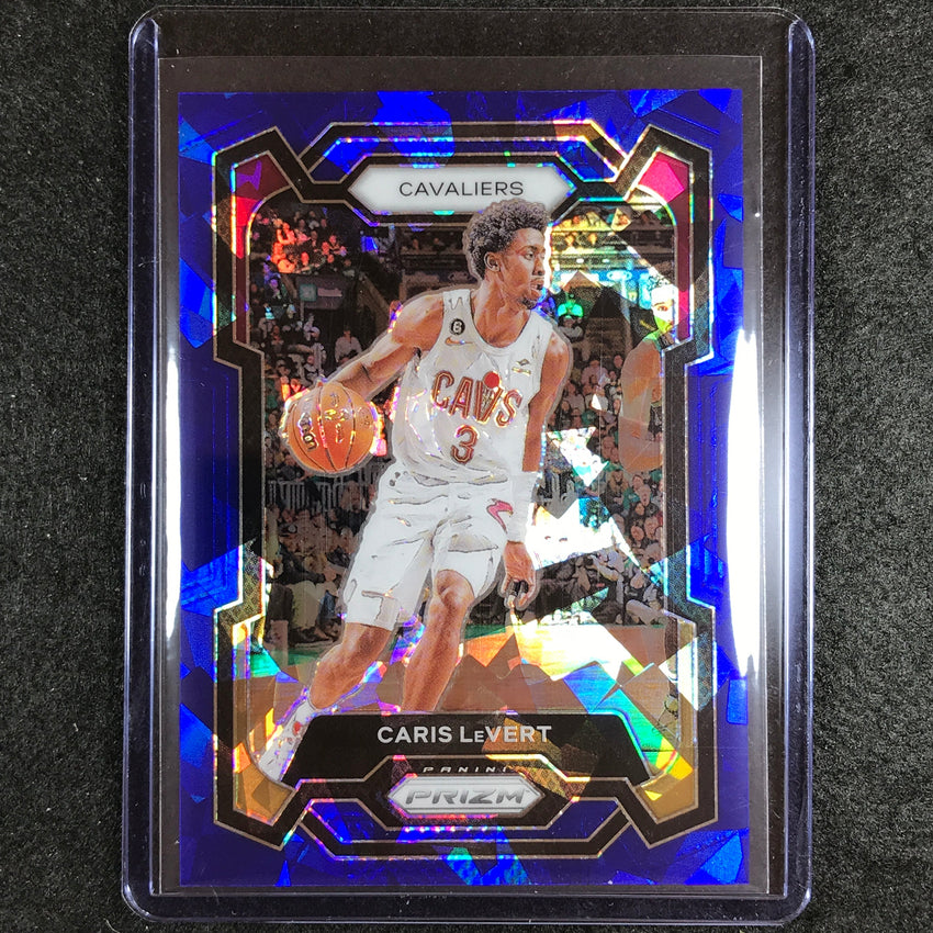 2023-24 Prizm Caris Levert Base Blue Ice 69/125 No 253