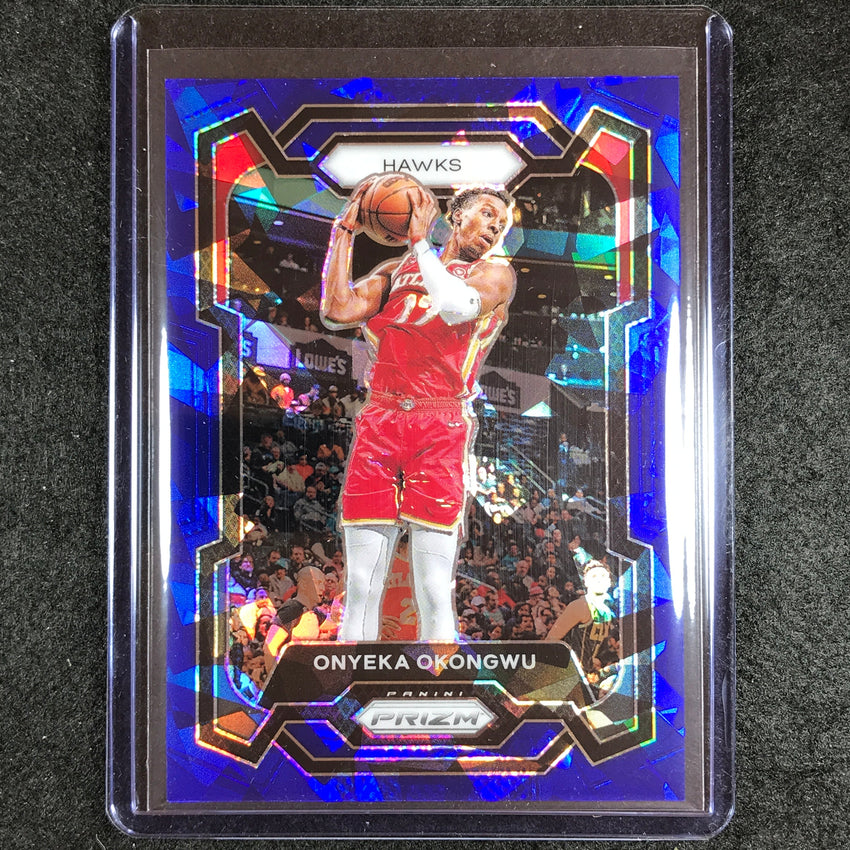 2023-24 Prizm Onyeka Okongwu Base Blue Ice 118/125 #290