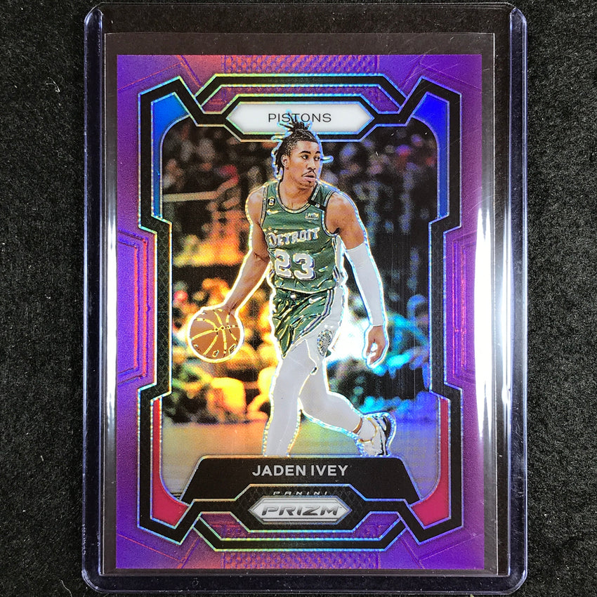 2023-24 Prizm Jaden Ivey Base Purple 63/99 #52