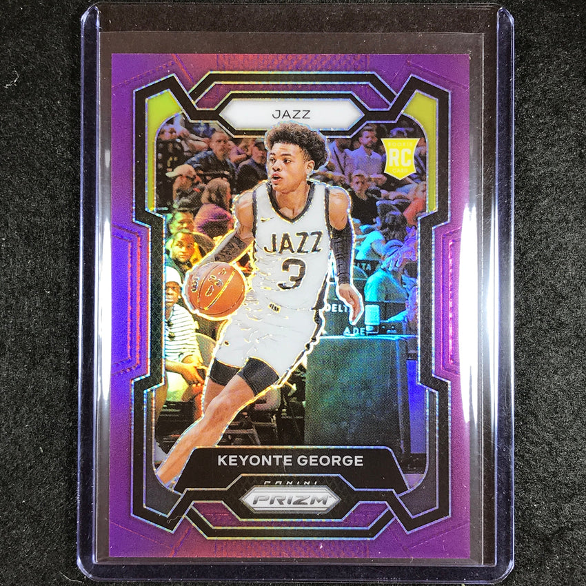 2023-24 Prizm Keyonte George Rookie Base Purple 88/99 No 127