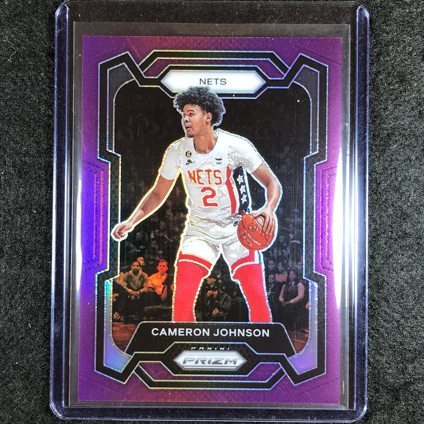 2023-24 Prizm Cameron Johnson Base Purple 71/99 #222