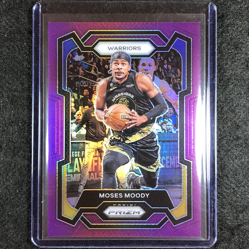 2023-24 Prizm Moses Moody Base Purple 11/99 #228