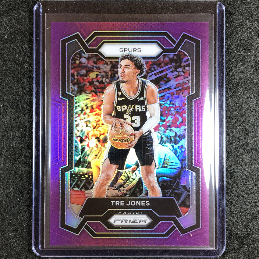 2023-24 Prizm Tre Jones Base Purple 57/99 #232