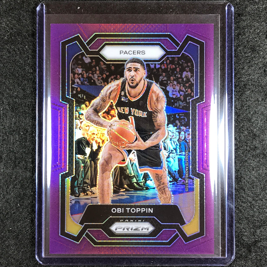 2023-24 Prizm Obi Toppin Base Purple 9/99 No 249