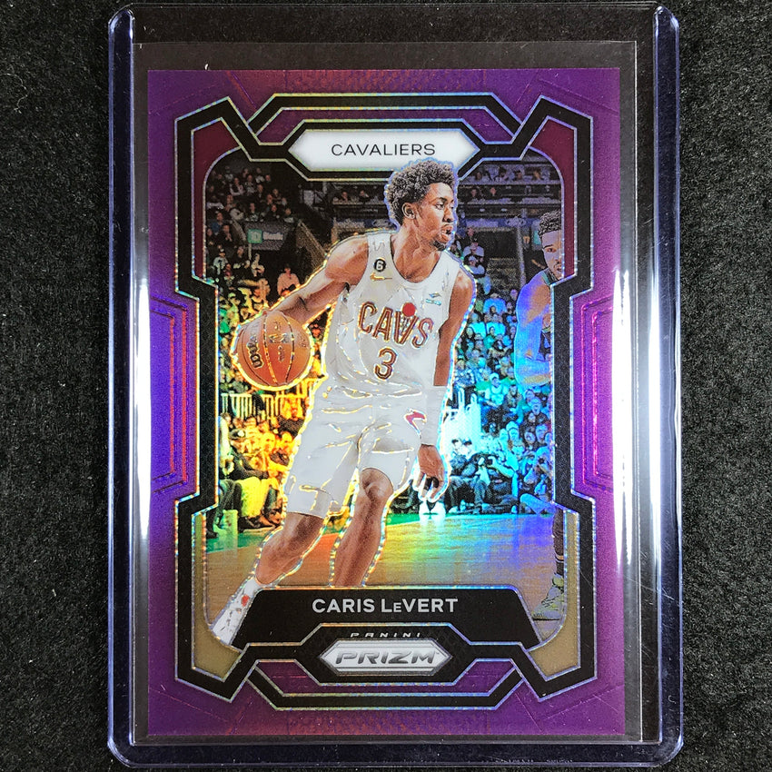 2023-24 Prizm Caris Levert Base Purple 35/99 #253