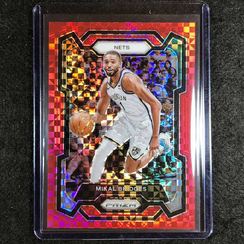 2023-24 Prizm MIKAL BRIDGES Base Red Power 16/75 #46