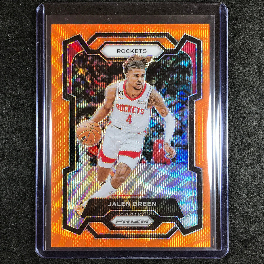 2023-24 Prizm Jalen Green Base Orange Wave 42/60 #29