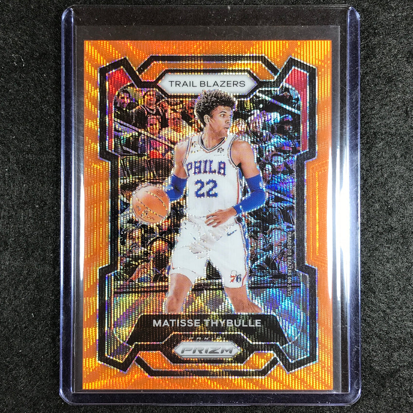 2023-24 Prizm Matisse Thybulle Base Orange Wave 47/60 No 269