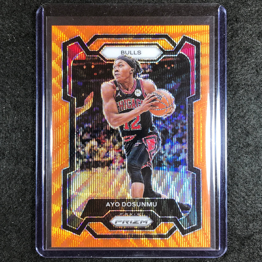 2023-24 Prizm Ayo Dosunmu Base Orange Wave 12/60 #275