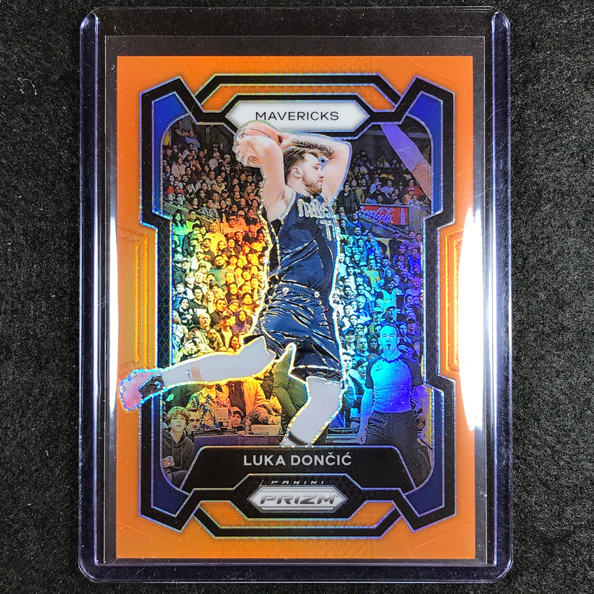 2023-24 Prizm Luka Doncic Base Orange 20/49 No 110